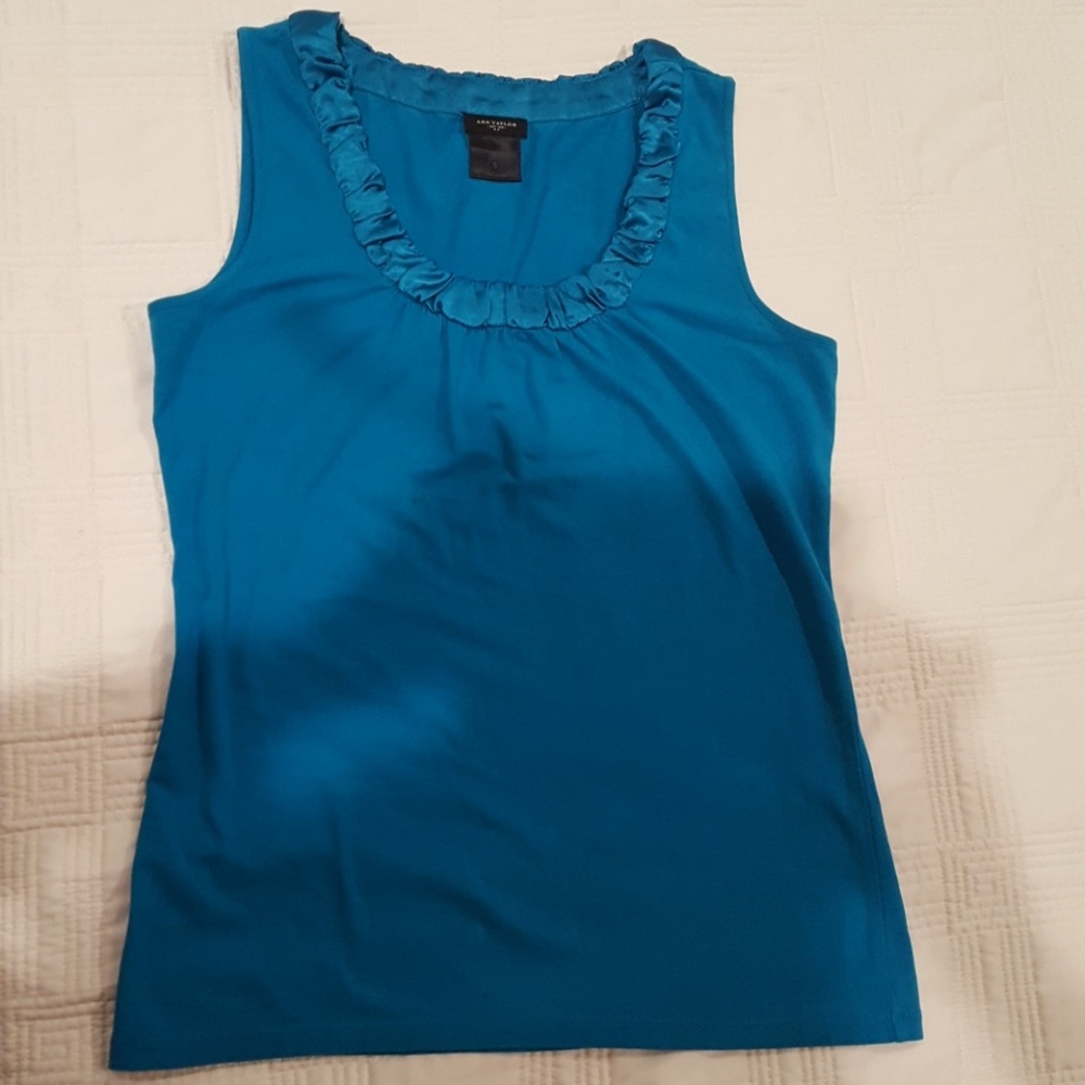 Ann Taylor Turquoise blue top